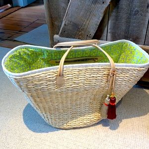India Hicks Riviera Basket - Rapeseed - NWT